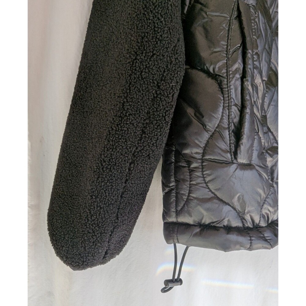 Koolaburra by UGG Jacket Women's M-L ? Reversible Sherpa Puffer Black - Picture 4 of 10